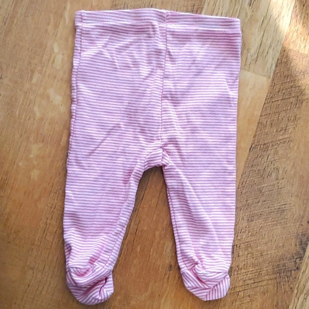 Ralph‎ Lauren Girls Pink Striped 2 Piece Outfit Pajamas 3M